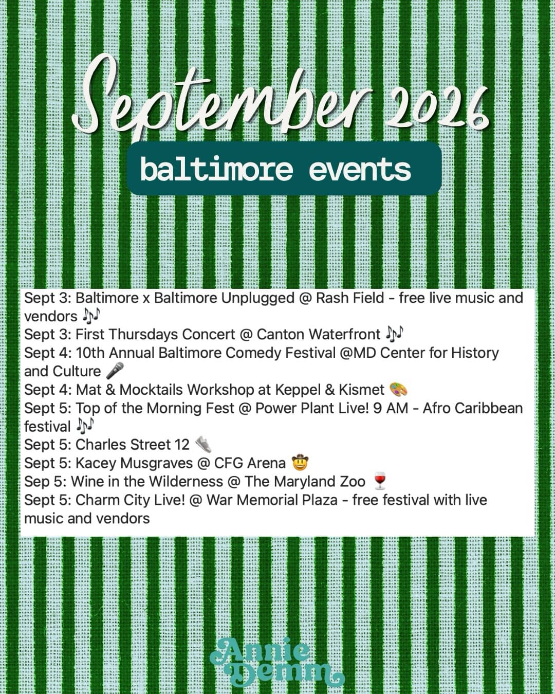 First Thursdays Concert β event in Baltimore