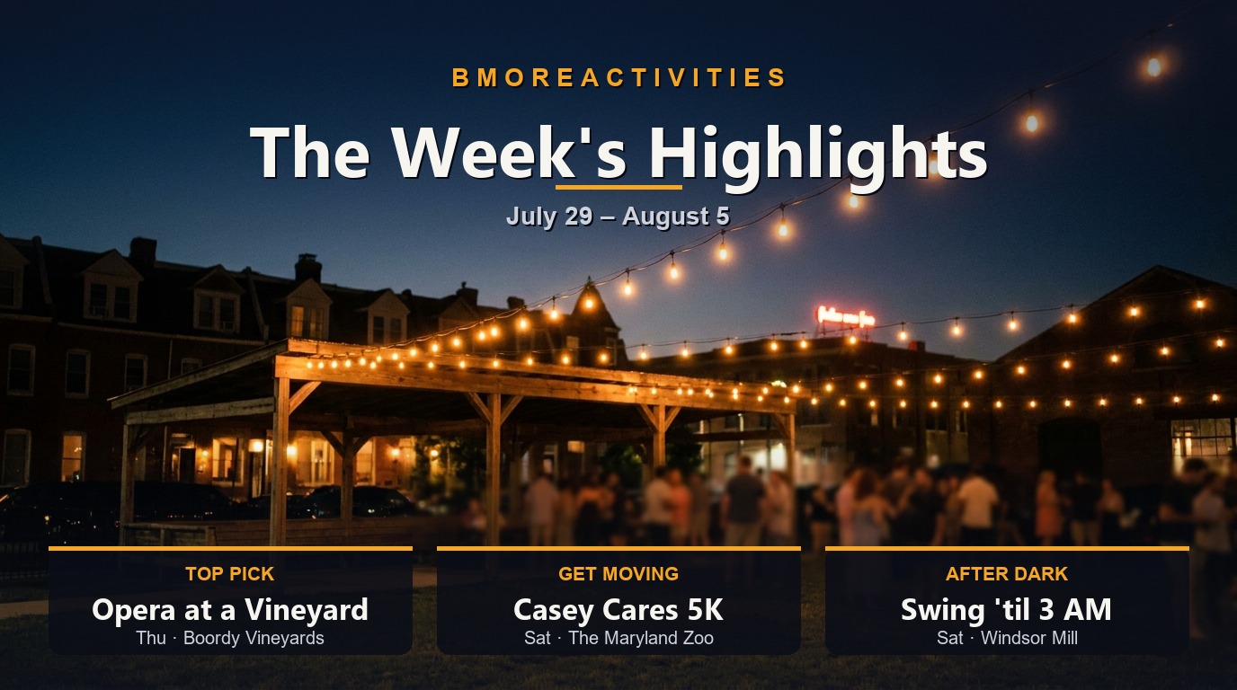 Top events for July 29 - August 5, 2026